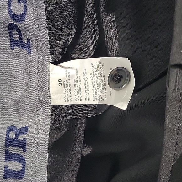 PGA Tour Men's Black Golf Shorts, Size 38 - Picture 4 of 8